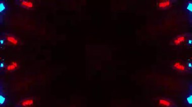 Renkli simetriyle gezgin kaleydoskop hareketi