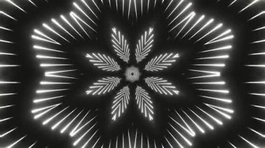 Renkli simetriyle gezgin kaleydoskop hareketi