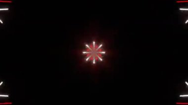 Renkli simetriyle gezgin kaleydoskop hareketi