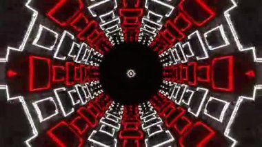 Renkli simetriyle gezgin kaleydoskop hareketi