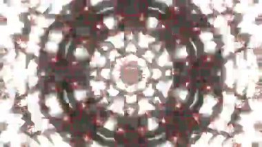 Renkli simetriyle gezgin kaleydoskop hareketi