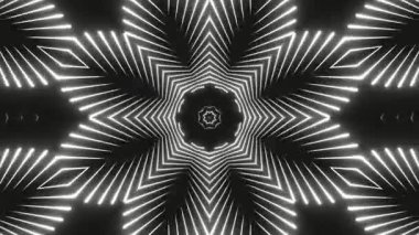 Renkli simetriyle gezgin kaleydoskop hareketi