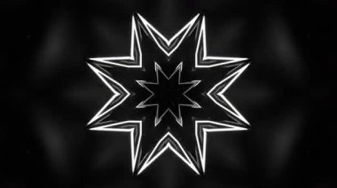 Renkli simetriyle gezgin kaleydoskop hareketi