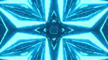 Renkli simetriyle gezgin kaleydoskop hareketi