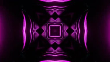 Renkli simetriyle gezgin kaleydoskop hareketi