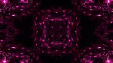 Renkli simetriyle gezgin kaleydoskop hareketi