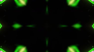 Renkli simetriyle gezgin kaleydoskop hareketi