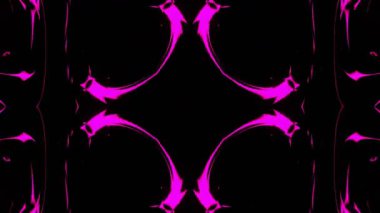 Renkli simetriyle gezgin kaleydoskop hareketi