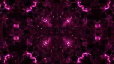 Renkli simetriyle gezgin kaleydoskop hareketi