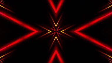 Renkli simetriyle gezgin kaleydoskop hareketi