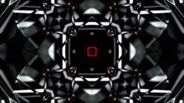 Renkli simetriyle gezgin kaleydoskop hareketi