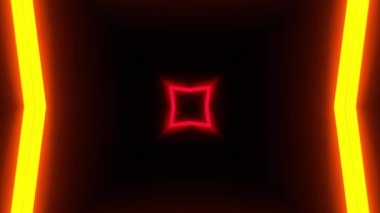 Renkli simetriyle gezgin kaleydoskop hareketi