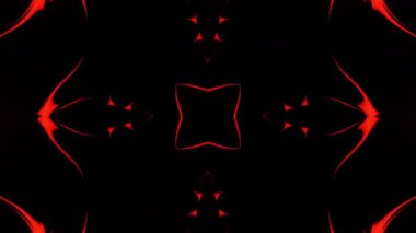 Renkli simetriyle gezgin kaleydoskop hareketi