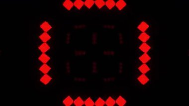 Renkli simetriyle gezgin kaleydoskop hareketi