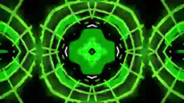 Renkli simetriyle gezgin kaleydoskop hareketi