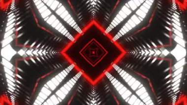 Renkli simetriyle gezgin kaleydoskop hareketi