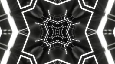 Renkli simetriyle gezgin kaleydoskop hareketi