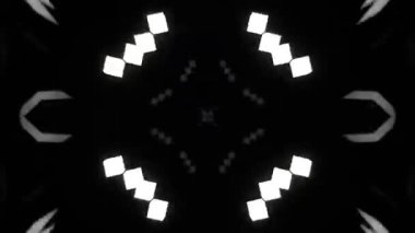 Renkli simetriyle gezgin kaleydoskop hareketi