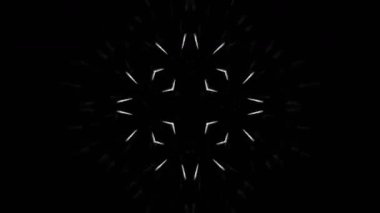 Renkli simetriyle gezgin kaleydoskop hareketi