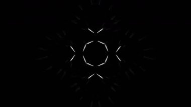 Renkli simetriyle gezgin kaleydoskop hareketi