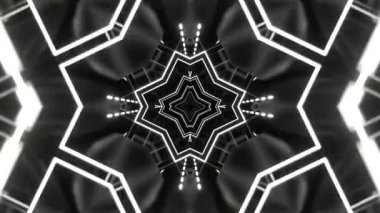 Renkli simetriyle gezgin kaleydoskop hareketi