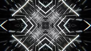 Renkli simetriyle gezgin kaleydoskop hareketi