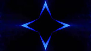 Renkli simetriyle gezgin kaleydoskop hareketi