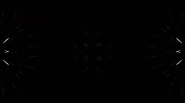 Renkli simetriyle gezgin kaleydoskop hareketi