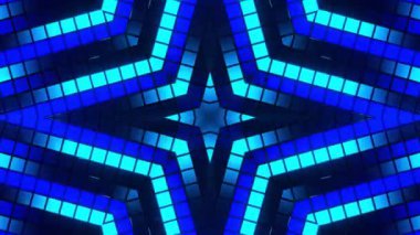 Renkli simetriyle gezgin kaleydoskop hareketi