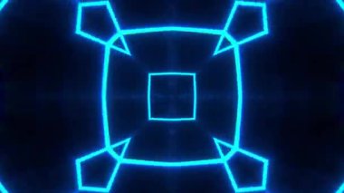 Renkli simetriyle gezgin kaleydoskop hareketi