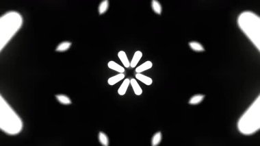 Renkli simetriyle gezgin kaleydoskop hareketi