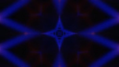 Renkli simetriyle gezgin kaleydoskop hareketi