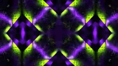 Renkli simetriyle gezgin kaleydoskop hareketi