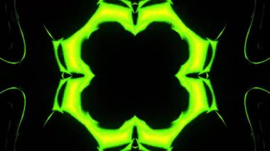 Renkli simetriyle gezgin kaleydoskop hareketi