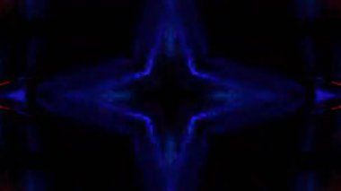 Renkli simetriyle gezgin kaleydoskop hareketi