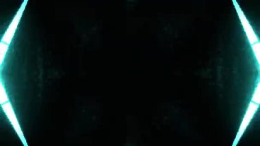 Renkli simetriyle gezgin kaleydoskop hareketi