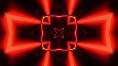 Renkli simetriyle gezgin kaleydoskop hareketi