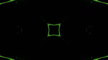 Renkli simetriyle gezgin kaleydoskop hareketi