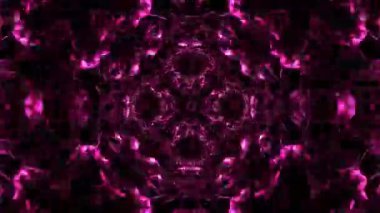 Renkli simetriyle gezgin kaleydoskop hareketi