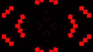 Renkli simetriyle gezgin kaleydoskop hareketi