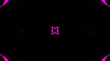 Renkli simetriyle gezgin kaleydoskop hareketi