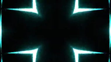 Renkli simetriyle gezgin kaleydoskop hareketi