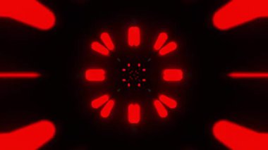 Renkli simetriyle gezgin kaleydoskop hareketi