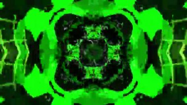 Renkli simetriyle gezgin kaleydoskop hareketi