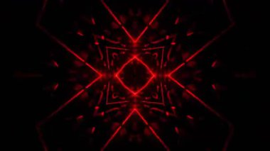 Renkli simetriyle gezgin kaleydoskop hareketi