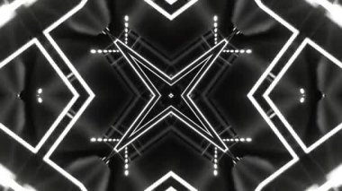 Renkli simetriyle gezgin kaleydoskop hareketi