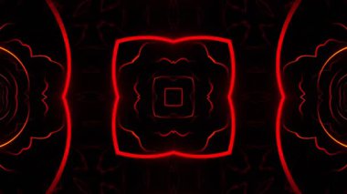 Renkli simetriyle gezgin kaleydoskop hareketi