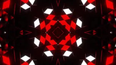 Renkli simetriyle gezgin kaleydoskop hareketi