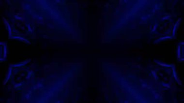 Renkli simetriyle gezgin kaleydoskop hareketi