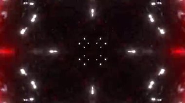 Renkli simetriyle gezgin kaleydoskop hareketi